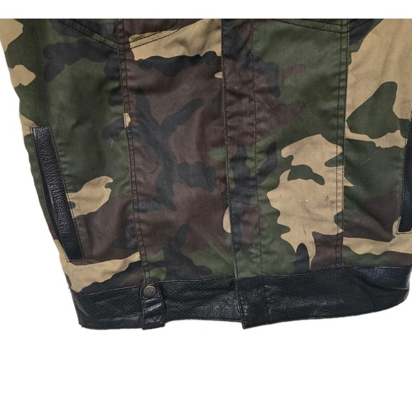 Chopper Kings California Mens Camo Leather Vest Size Meduim- Flaws - Picture 8 of 9